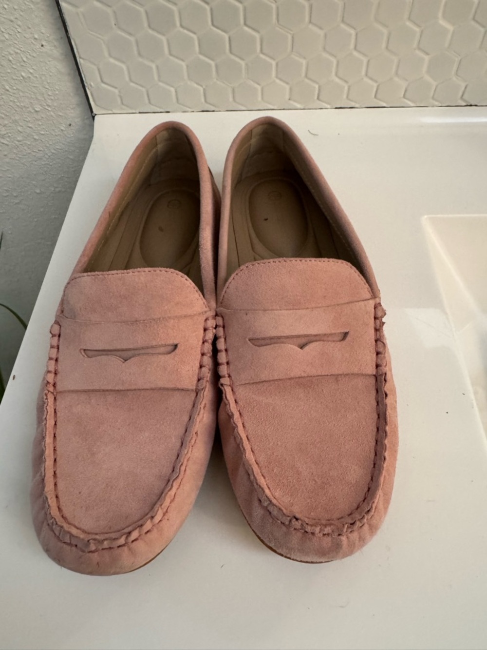 Giani Bernini Pink Suede Comfy Penny Loafers - Picture 7 of 14